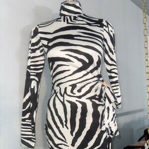 Zebra print dress